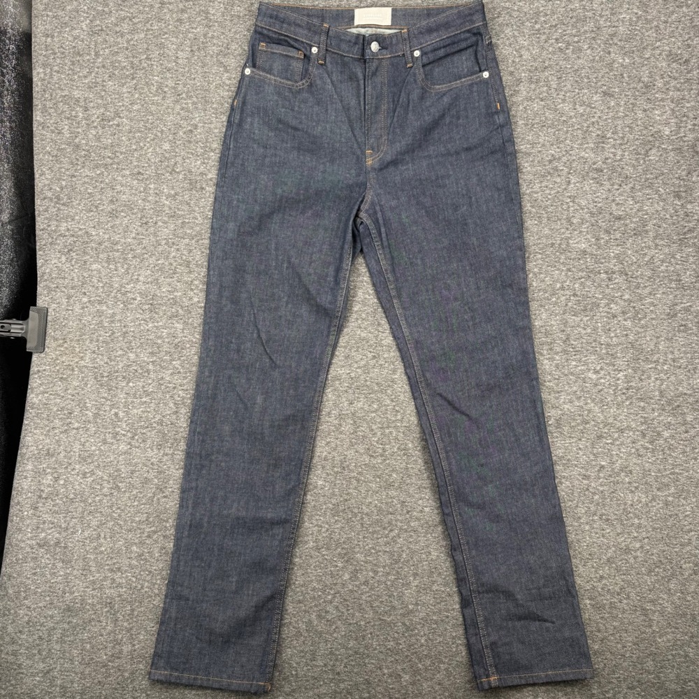 Everlane High Rise Straight‎ Jean Dark Indigo Blue Denim 30 Regular Womens